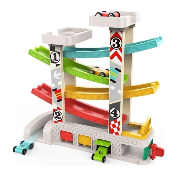 TOP BRIGHT Car Ramp Toy for 2-3 Year Old Boy Gifts, Toddler Race Track Toy - Picture 7 of 8